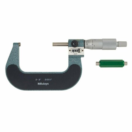 BEAUTYBLADE 2-3 in. Range Digit Micrometer with Ratchet Stop Standard BE3721659